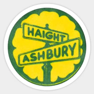 Haight Ashbury Vintage Hippie Summer of Love Sticker